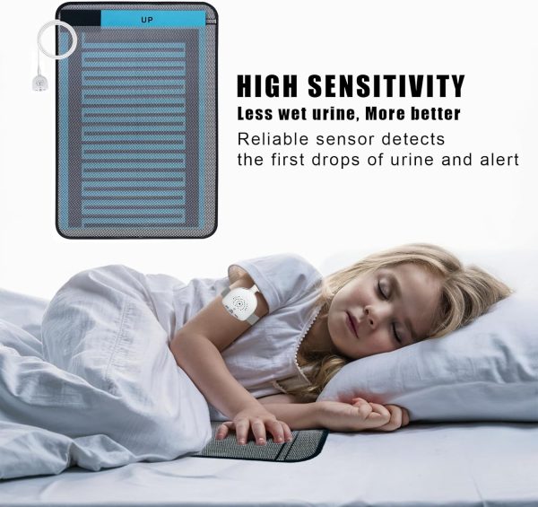 Bed Wetting Alarm Pad USB Rechargeable Potty Training Kids-1