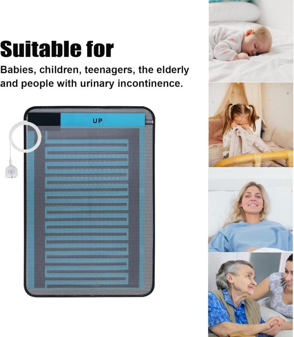 Bed Wetting Alarm Pad USB Rechargeable Potty Training Kids-2
