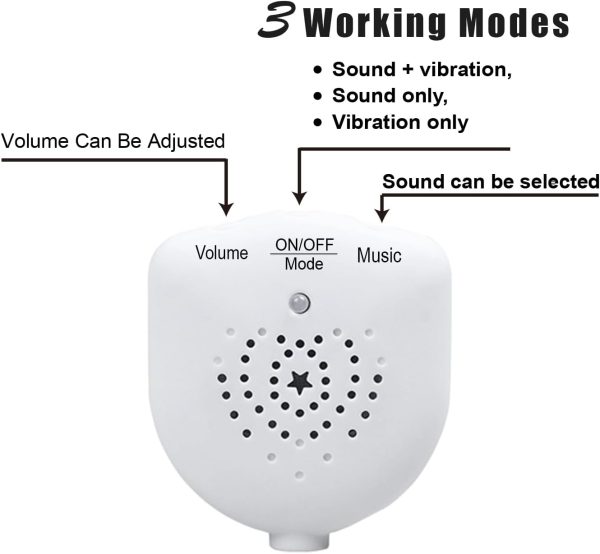 Bed Wetting Alarm Pad USB Rechargeable Potty Training Kids-4