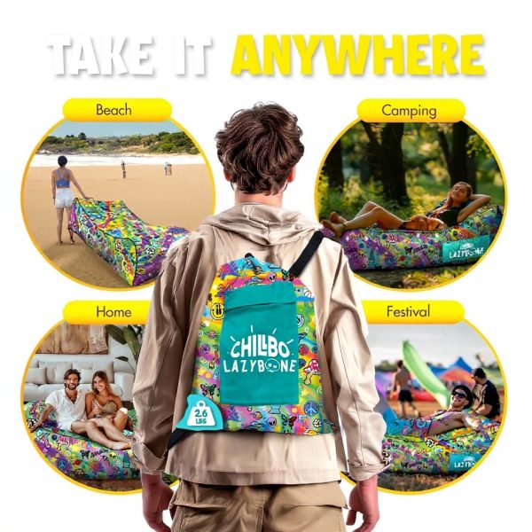 Chillbo Inflatable Couch Camping Chair Easy Setup Festivals