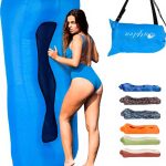 Inflatable Lounger Sofa for Camping Blue Air Beach Chair