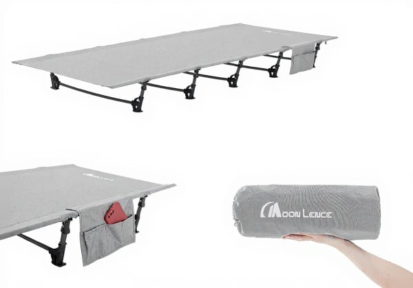 Moon Lence Camping Cot Foldable Lightweight Outdoor Bed