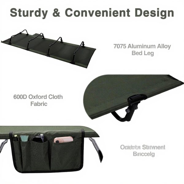 REDCAMP Ultralight Camping Bed Extra Wide Portable Lounger