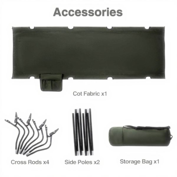 REDCAMP Ultralight Camping Bed Extra Wide Portable Lounger