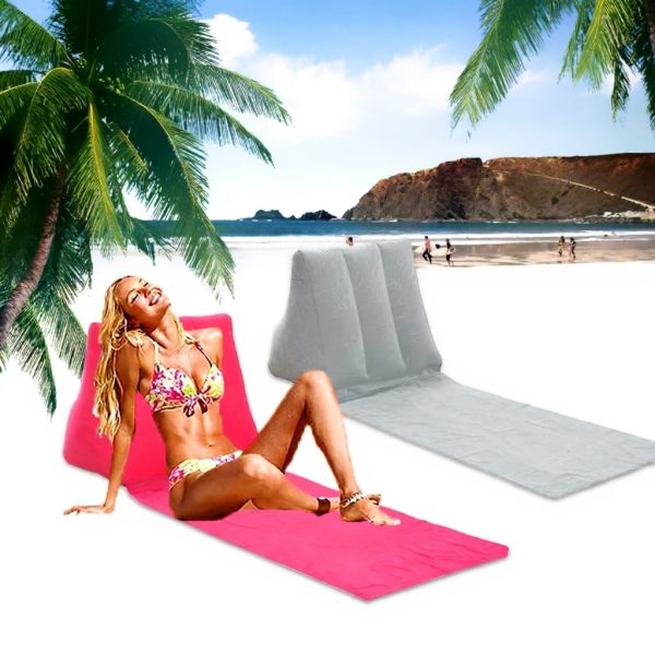 SOONHUA Inflatable Back Cushion Wedge Lounger Outdoor