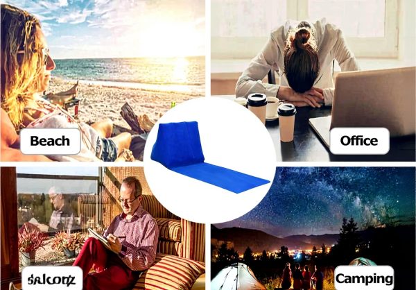 SOONHUA Inflatable Back Cushion Wedge Lounger Outdoor