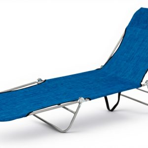 Takeda Lounge Bed Denim Blue Camping Chair Outdoor Furniture