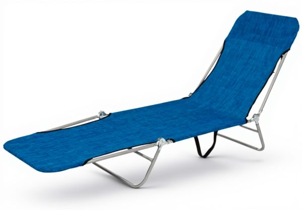 Takeda Lounge Bed Denim Blue Camping Chair Outdoor Furniture