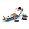 Takeda Lounge Bed Denim Blue Camping Chair Outdoor Furniture