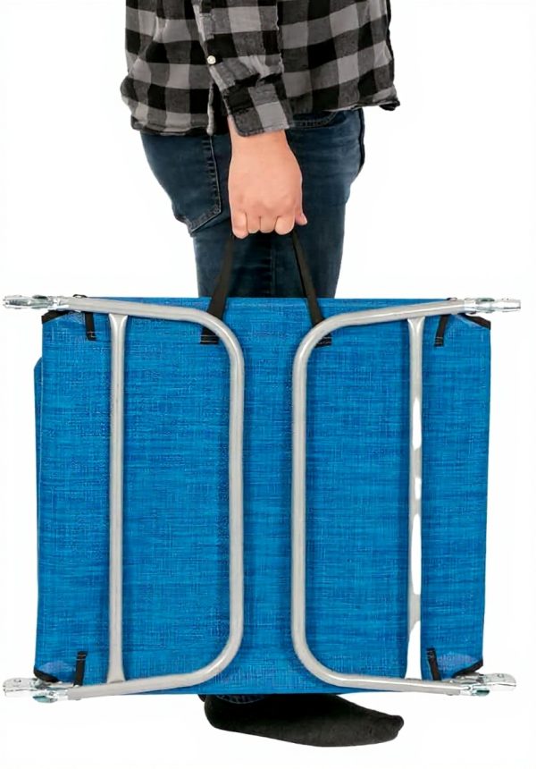 Takeda Lounge Bed Denim Blue Camping Chair Outdoor Furniture